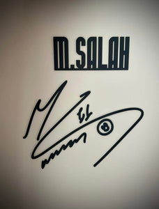 Mo Salah signature wall art