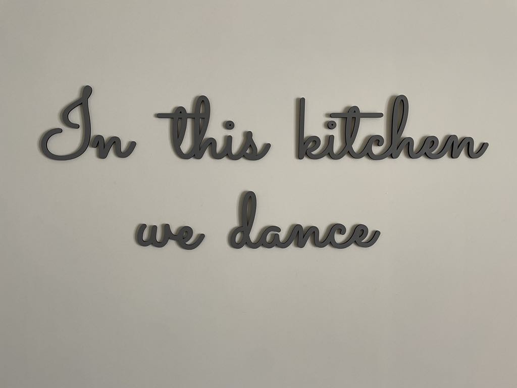 In this kitchen we dance - wall art