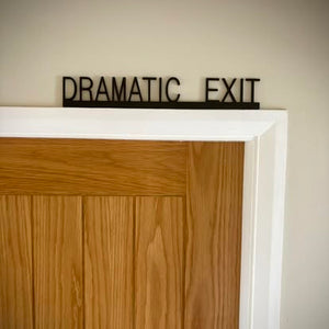 'Dramatic Exit' wall art (modern style)