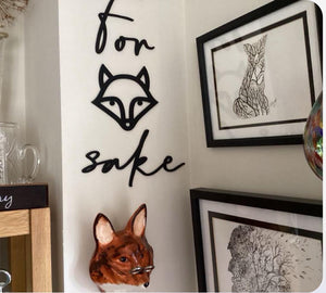 For fox sake wall art