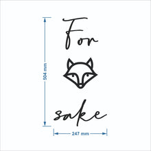 Load image into Gallery viewer, For fox sake wall art
