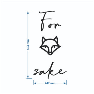 For fox sake wall art