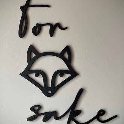 For Fox Sake wall art