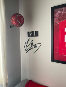 Mo Salah signature wall art