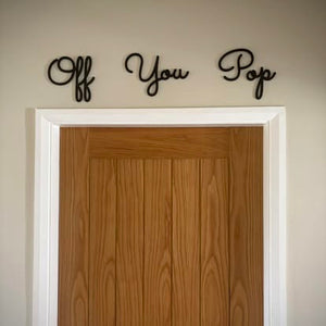 'Off You Pop' wall art
