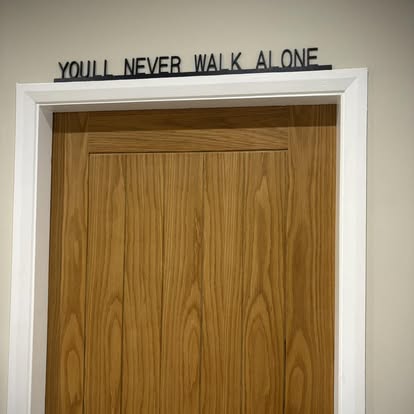 LFC You'll Never Walk Alone door frame Wall Art